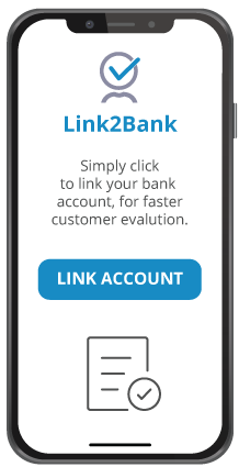 Link2Bank phone screen
